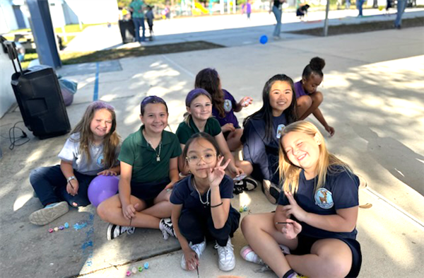 M.K. Rawlings Elementary students were excited to start their spring break by being acknowledged for their good behavior and hard work at the Rainbow Rally PBIS celebration.
